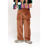 PERKS AND MINI G.L. CORD RETURN PANT-BROWN