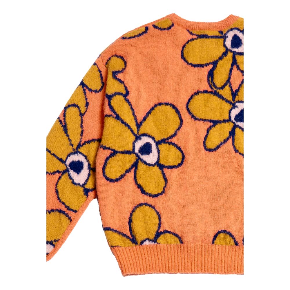 PERKS AND MINI G.L. DR. OCTAGON KNITTED MOHAIR JUMPER-ORANGE