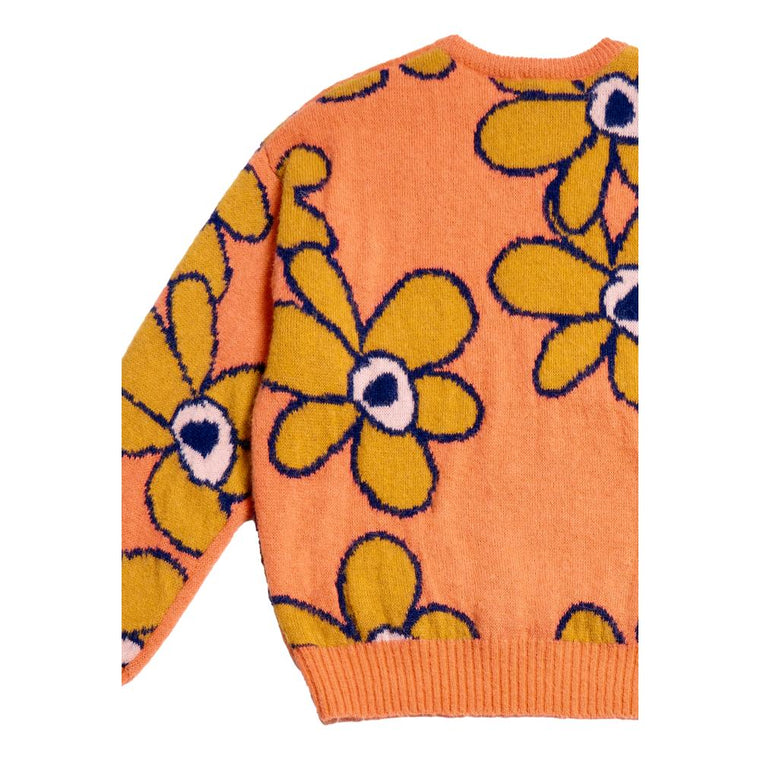 PERKS AND MINI G.L. DR. OCTAGON KNITTED MOHAIR JUMPER-ORANGE