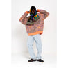 PERKS AND MINI G.L. DR. OCTAGON KNITTED MOHAIR JUMPER-ORANGE