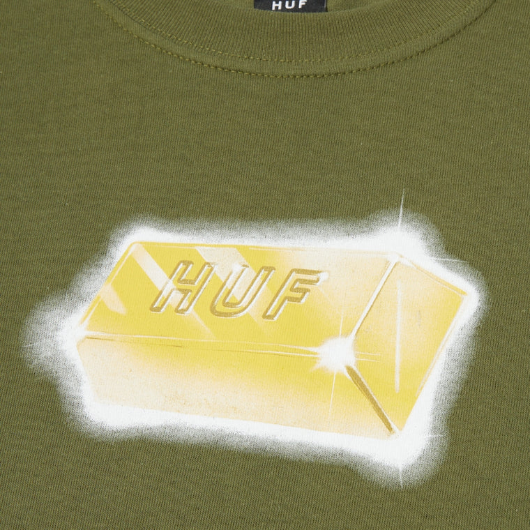 HUF GOLD STANDARD S/S TEE-OLIVE