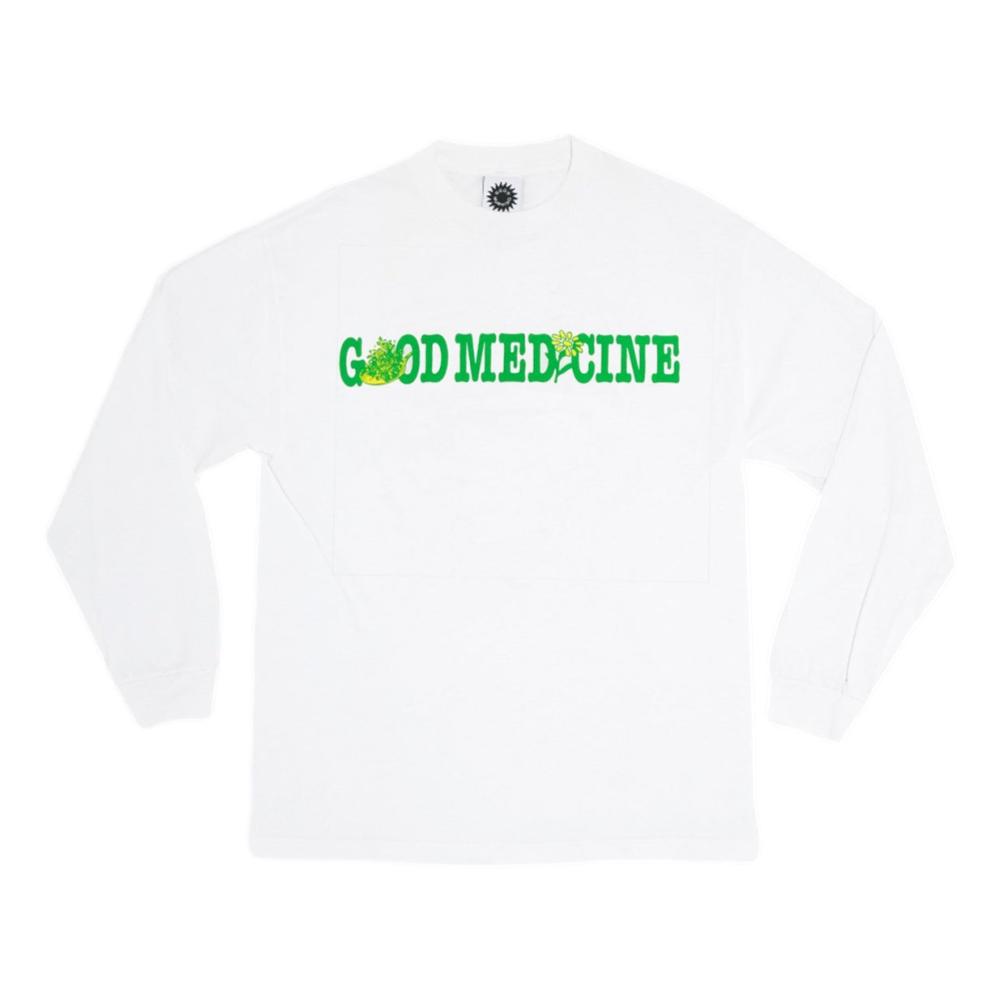 GOOD MORNING TAPES GOOD MEDICINE LS TEE-WHITE