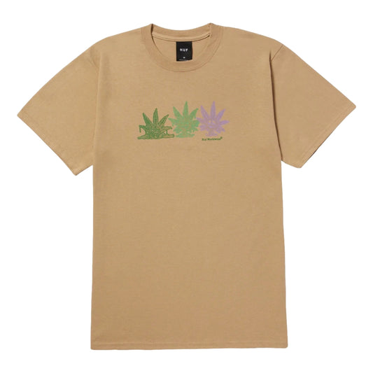 HUF GREEN BUDDY BOUQET S/S TEE-BEIGE