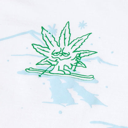 HUF GREEN BUDDY WINTER THINGS L/S TEE-WHITE