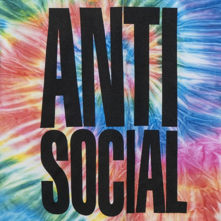 AntiSocialSocialClub HEATWAVE RAINBOW TIE DYE-TIE DYE