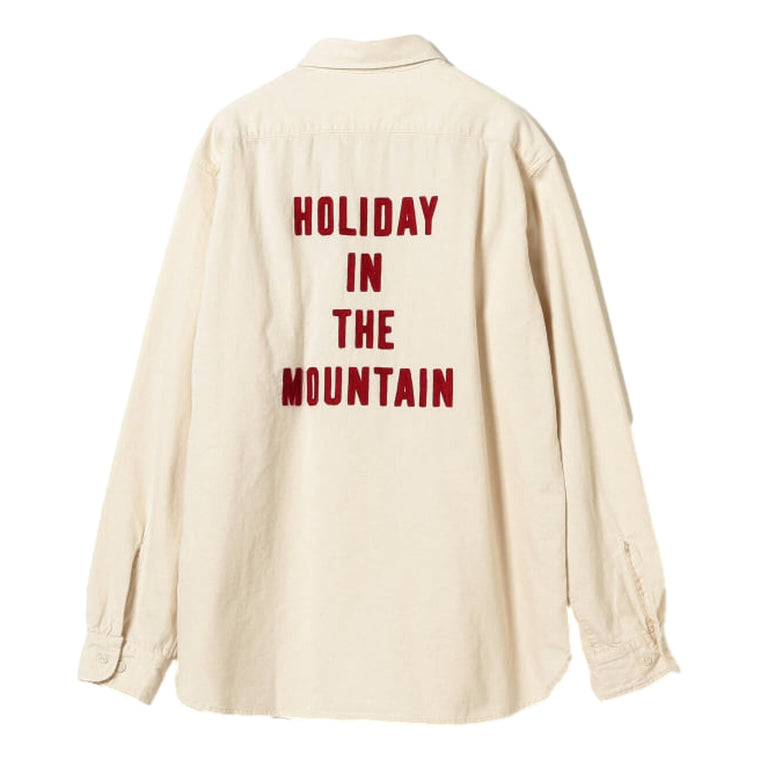 MOUNTAIN RESEARCH HOLIDAY SHIRT-WHITE