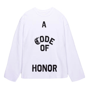 HONOR THE GIFT HONOR CODE CREWNECK-WHITE