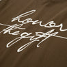HONOR THE GIFT HTG SCRIPT SS TEE-OLIVE