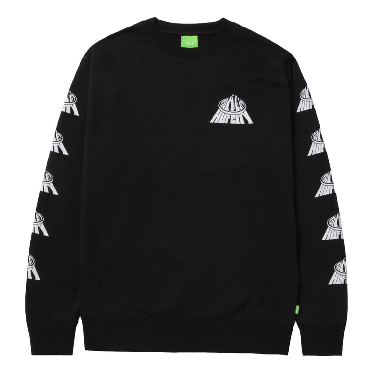 HUF HUF CITY CREWNECK-BLACK