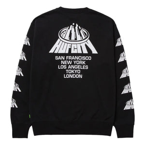 HUF HUF CITY CREWNECK-BLACK