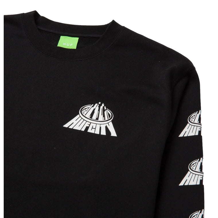 HUF HUF CITY CREWNECK-BLACK