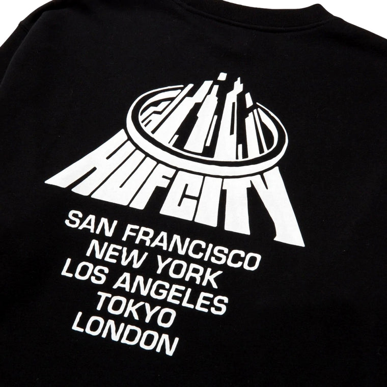 HUF HUF CITY CREWNECK-BLACK
