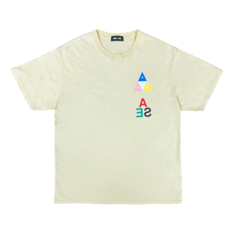 WIND AND SEA HUF × WDS PIGMENT WASH TEE-IVORY