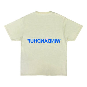 WIND AND SEA HUF × WDS PIGMENT WASH TEE-IVORY
