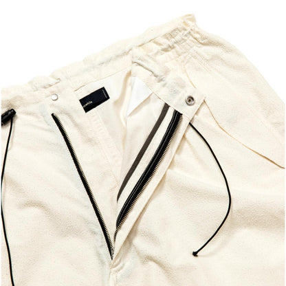 MEANSWHILE IMITATION SUEDE SNOW PT-WHITE