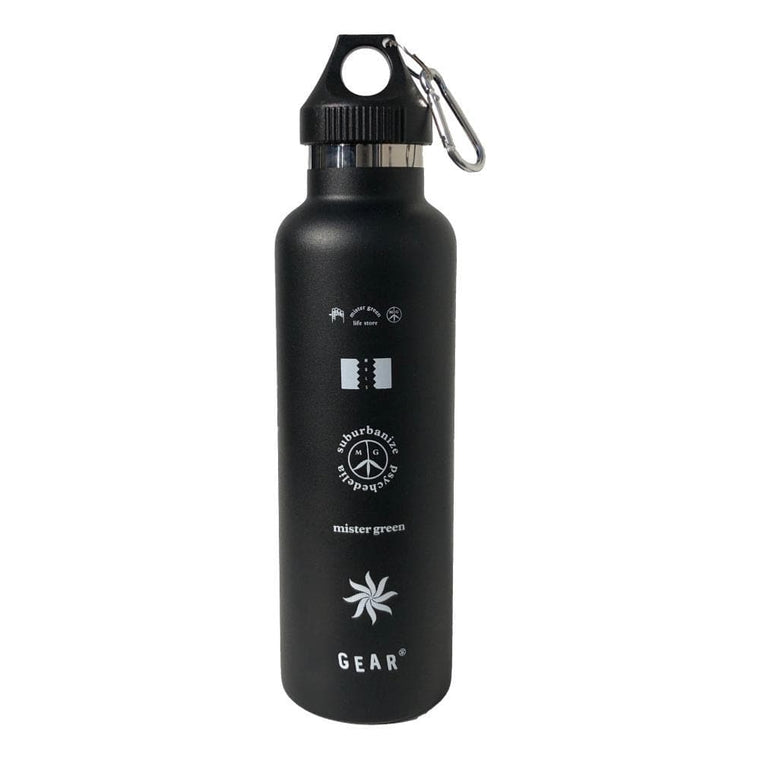Mister Green INSULATED THERMOS BONG WATER FLASK-BLACK