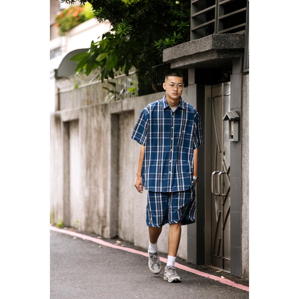 PUBLISH GRID SHIRT-PLAIDNAVY YEL