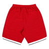 PLEASURES LACE BASKETBALL SHORT -RED