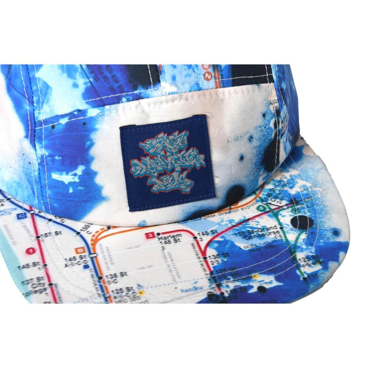 LAFAYETTE LFYT X STASH SUBWAY MAP CAMP CAP-BLUE