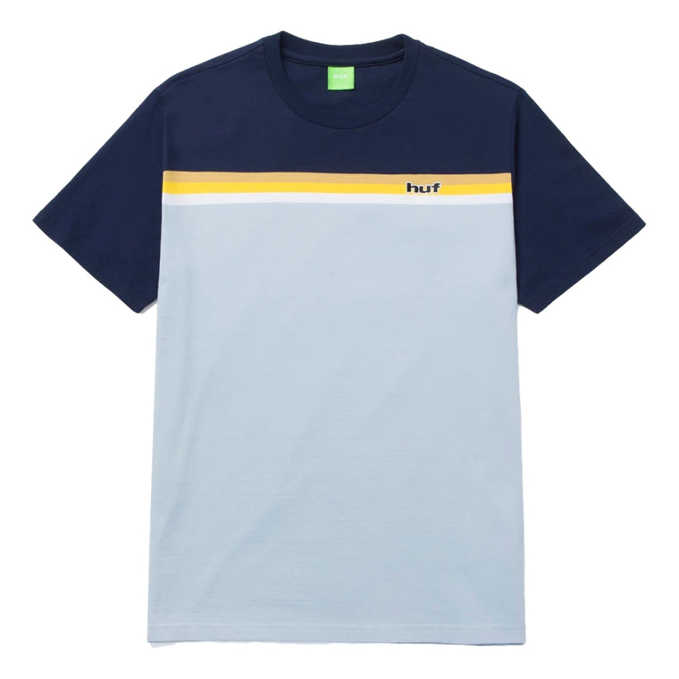 HUF LIDO STRIPE S/S KNIT TOP-BLUE