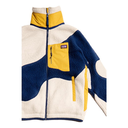 PERKS AND MINI LIVE ON EARTH RECYCLED SHEARLING JACKET-NAVY