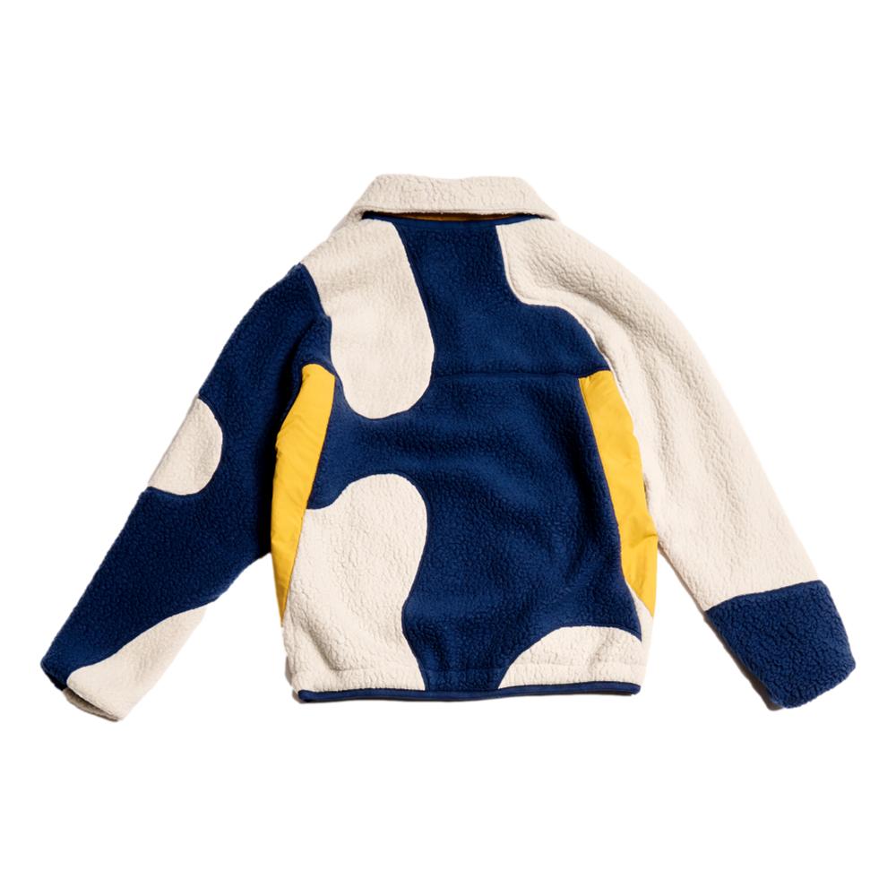 PERKS AND MINI LIVE ON EARTH RECYCLED SHEARLING JACKET-NAVY
