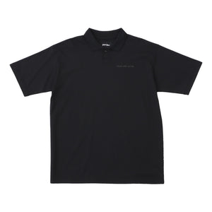 PEACE AND AFTER LOGO S/S POLO SHIRT-BLACK