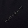 PEACE AND AFTER LOGO S/S POLO SHIRT-BLACK