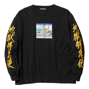 FLAGSTUFF "地獄特急便" L/S TEE-BLACK