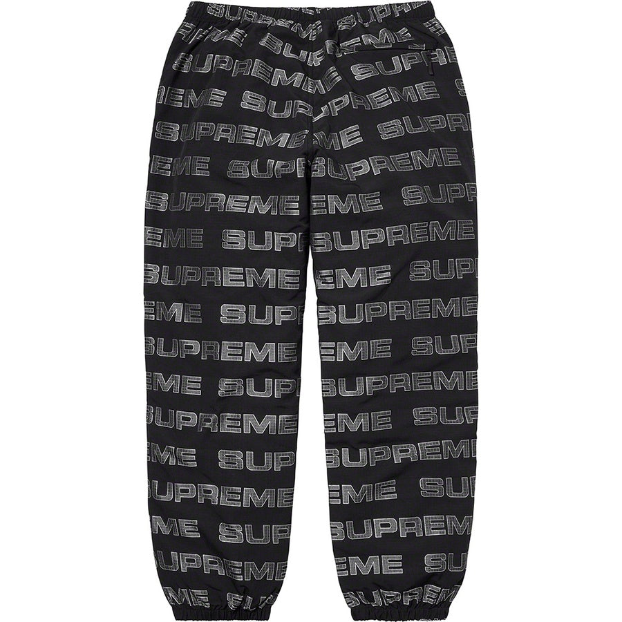 SUPREME LOGO RIPSTOP TRACK PANT-BLACK