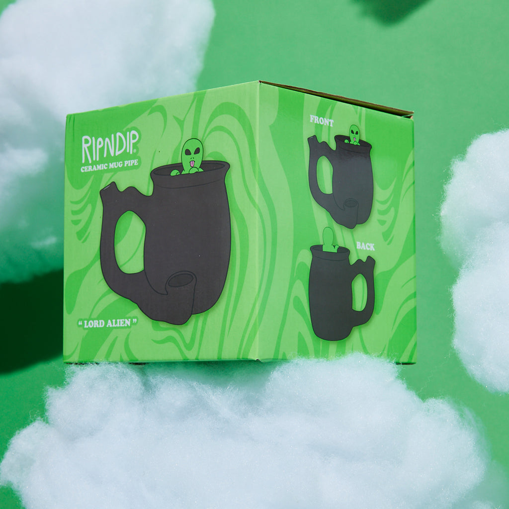 RIPNDIP LORD ALIEN WAKE & BAKE COFFE MUG -BLACK