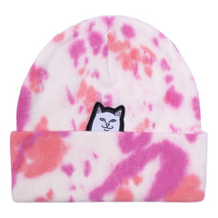 RIPNDIP LORD NERMAL BEANIE-PINK TIE DYE