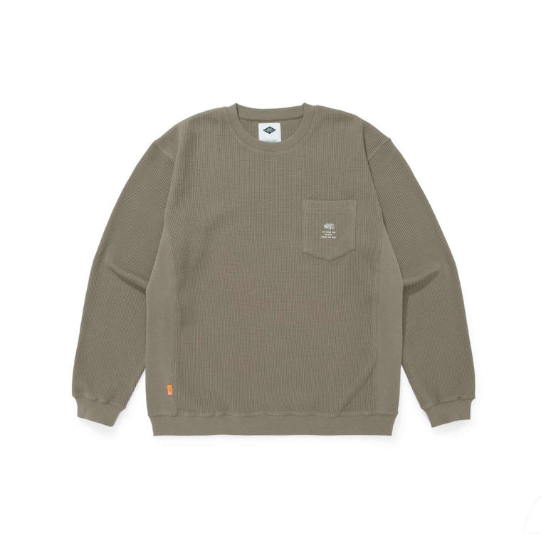 MADNESS MADNESS L/S WAFFLE TEE-BROWN
