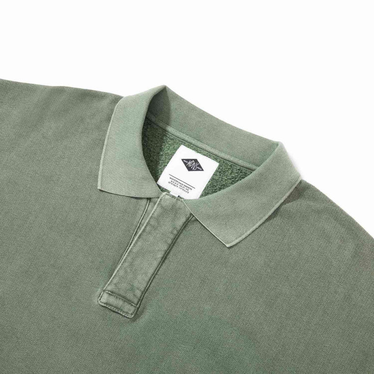 MADNESS MADNESS WASHED POLO SHIRT-GREEN