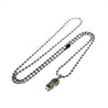 Bill Wall leather BALL CHAIN NECKLANCE 24"-SILVER