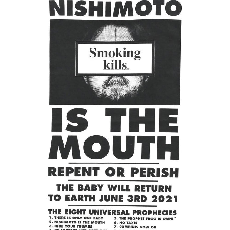 #FR2 NISHIMOTO IS THE MOUTH COLLABORATION WITH ＃FR2 MAN TEE-WHITE