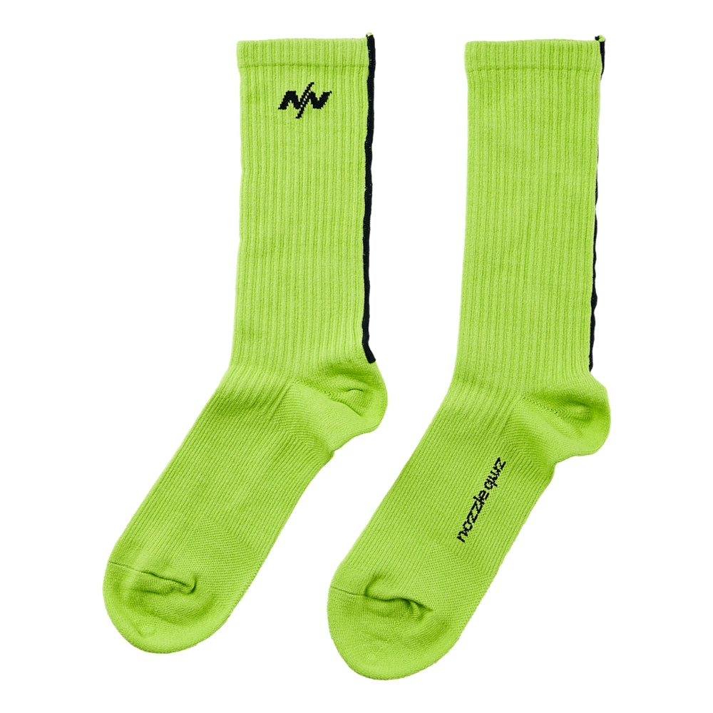 NINE POINT NINE ALL TERRAIN SOCK PACK BY NOZZLE QUIZ-FLUORESCEIN/BLK ...
