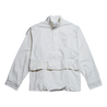 OPEN DIALOGUE MULTI BAG SHIRT WITH ZIPPERS-WHITE