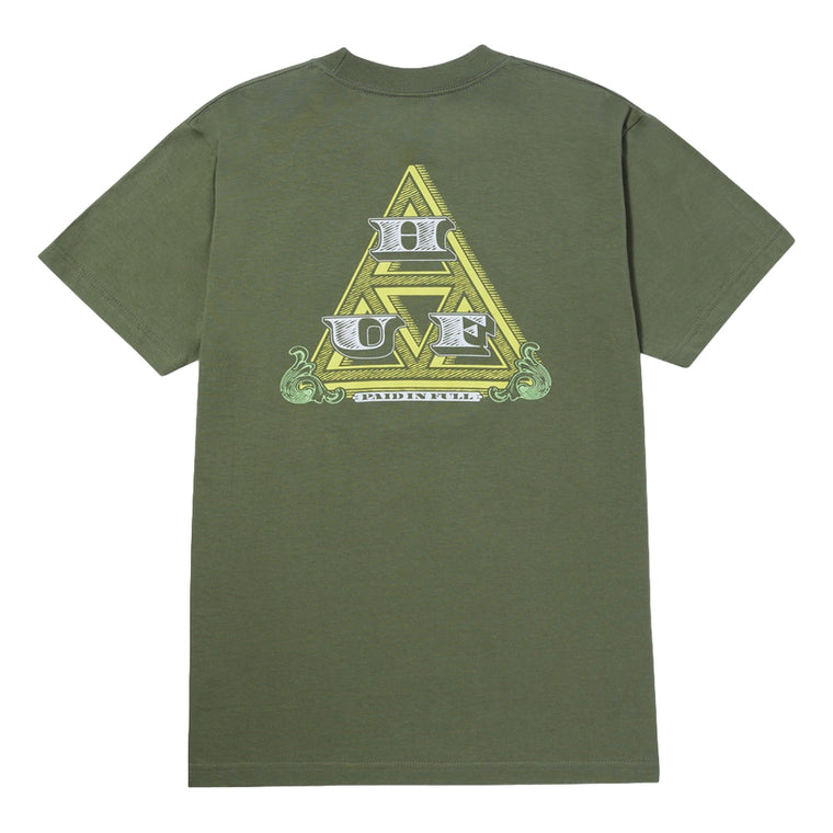 HUF PAID IN FULL S/S TEE-OLIVE