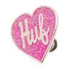 HUF PLASTIC HEART ENAMEL PIN -PINK