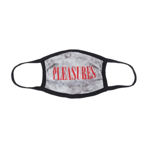 PLEASURES BALANCE FACE MASK-WHITE/NAVY