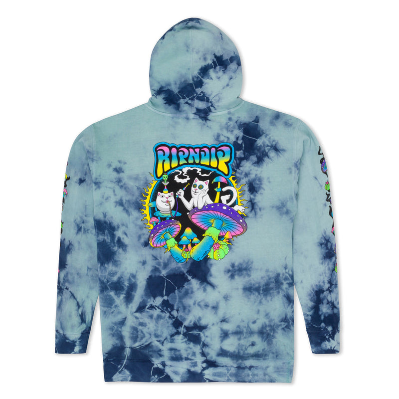 RIPNDIP PSYCHEDELIC GARDEN HOODIE-NAVY Popcorn Store
