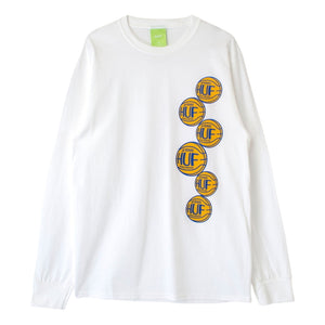 HUF REAL BALLER L/S TEE-WHITE