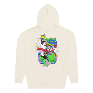 RIPNDIP RABBIT HOLE HOODIE-BONE
