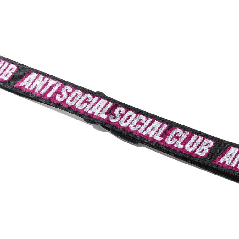 AntiSocialSocialClub SAFE AND SOUND BLACK (LUGGAUGE STRAP)-BLACK