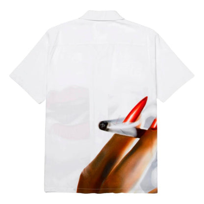 HUF SEDUCTIVE RESORT S/S TOP-WHITE