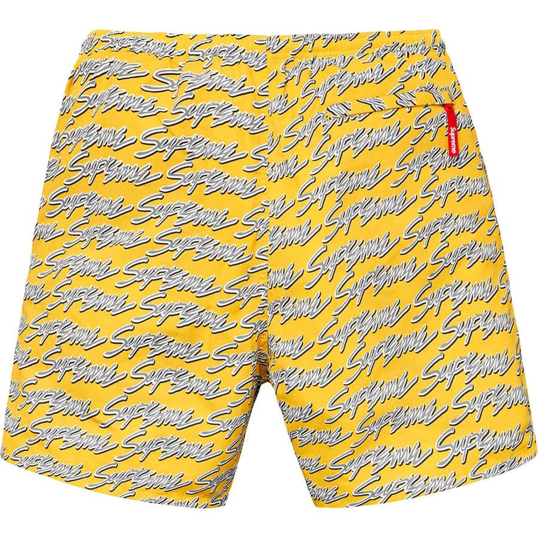 SUPREME SIGN SCRIPT LOGO WATER ST-YELLOW