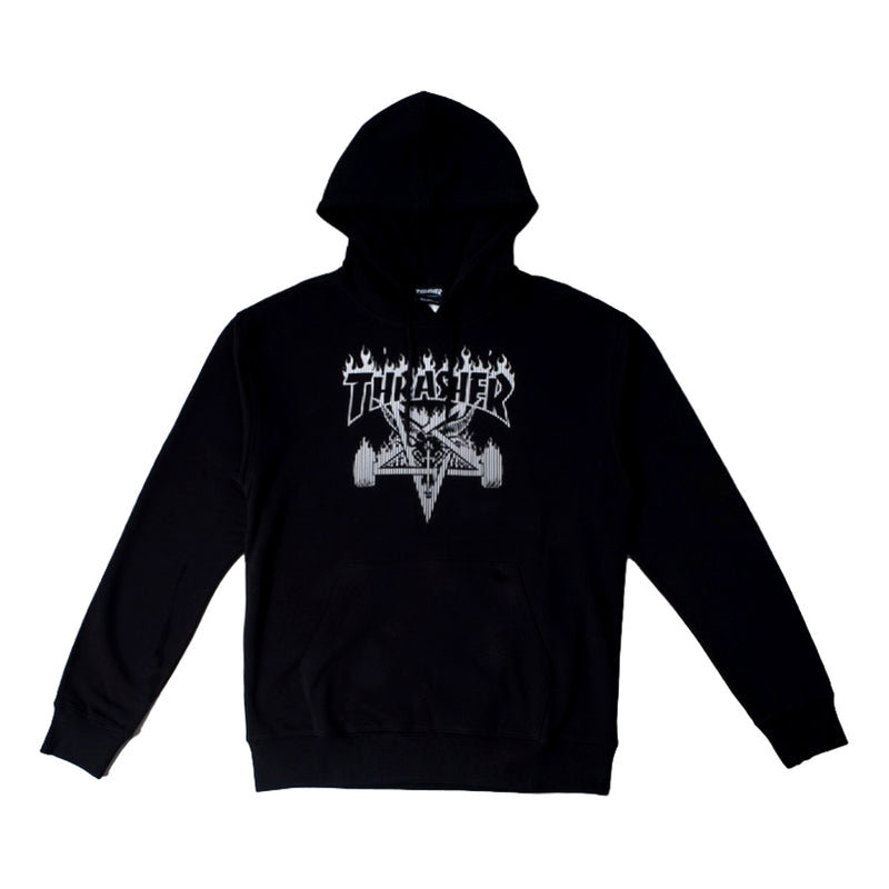 THRASHER(JAPAN) SKATE GOAT BARS HOODED-BLACK - Main Image