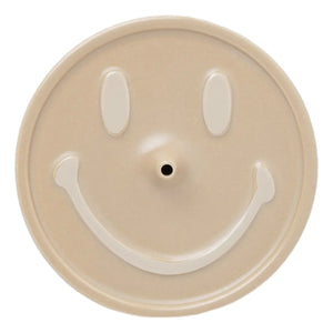 CHINA TOWN MARKET SMILEY CERAMIC INCENSE HOLDER-SAGE