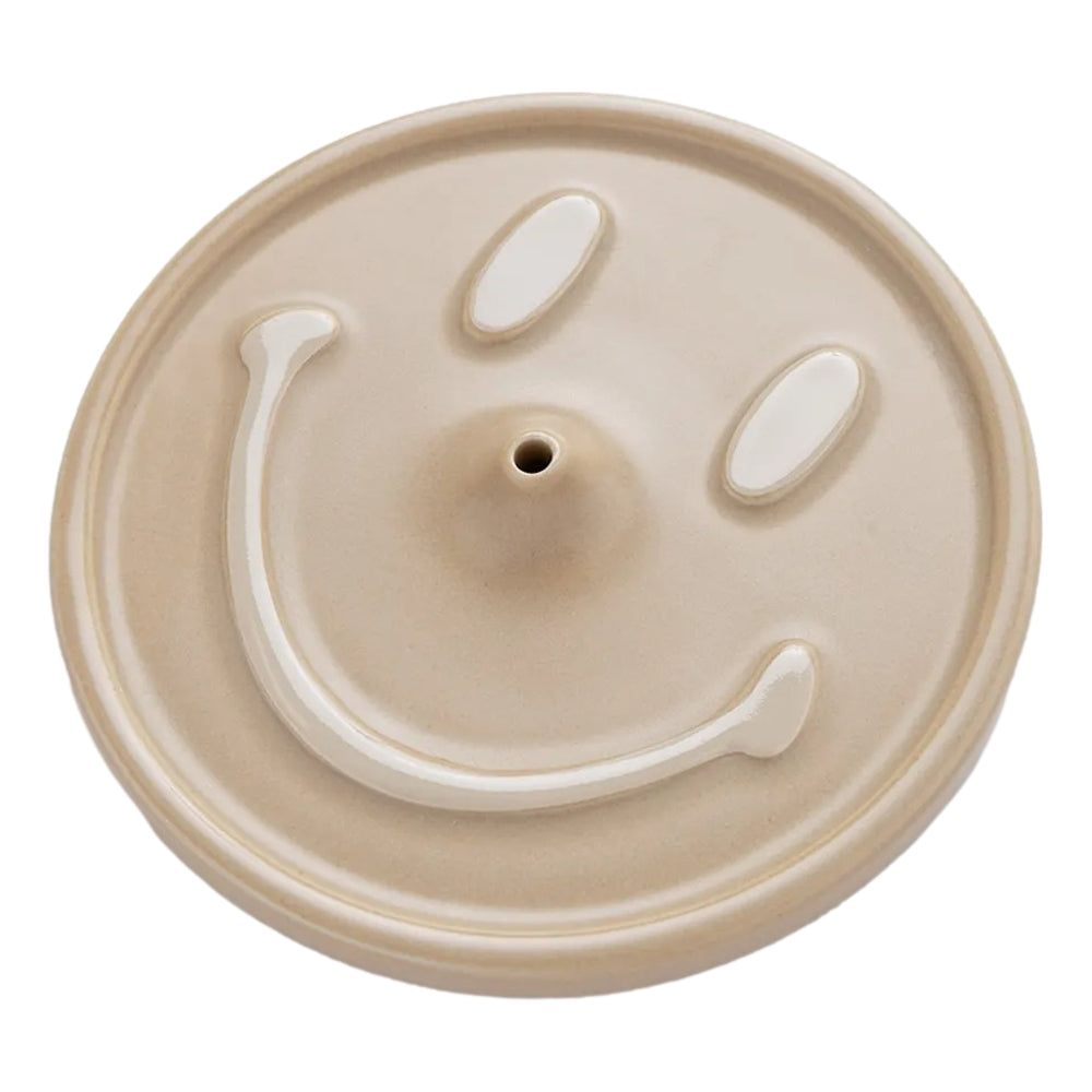CHINA TOWN MARKET SMILEY CERAMIC INCENSE HOLDER-SAGE
